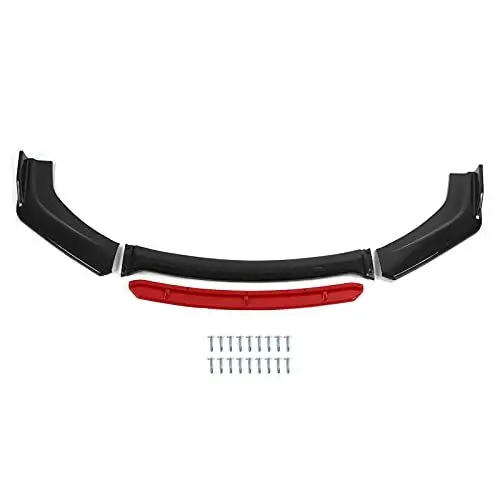 Produktbild: Frontstoßstange Lippe Splitter, Auto Frontschürze Lippe Spoiler Splitter Body Kit PP Universal Frontlippe Universal Auto
