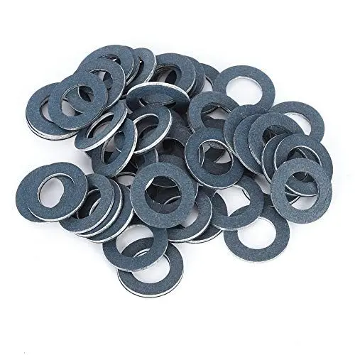 Produktbild: aqxreight Ölablassschrauben-Dichtung aus Aluminium, 50 Stück, Ölablassschrauben-Dichtung, Unterlegscheiben, Dichtungen, Ringe 90430 12031, Ersatz für Avalon