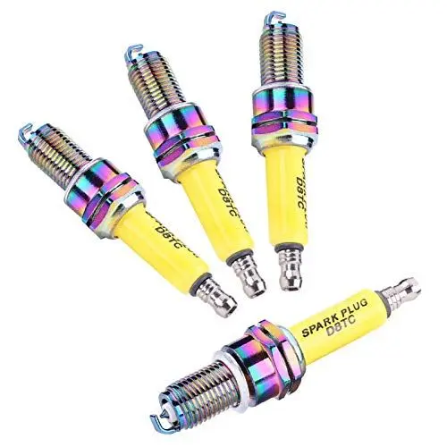 Produktbild: aqxreight - Zündkerze 4er Pack, Iridium Zündkerze für Motorrad Roller ATV Dirt Bike D8TC A7TC(D8TC)