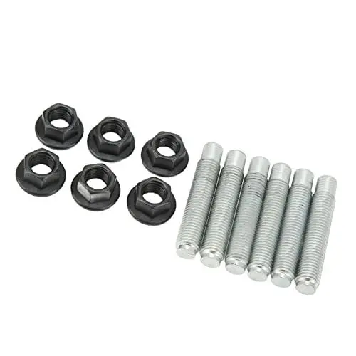 Produktbild: Aramox Auto Vorderer Auspuff Stehbolzen Satz, Kfz Auspuffkrümmer Stehbolzen Mutter Satz 800910550 902370029 Ersatz für Outback Forester Tribeca
