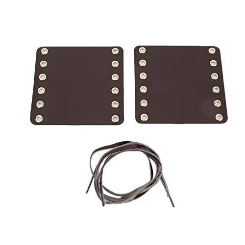 Produktbild: Aramox Leder Motorrad Lenker Griffe, 2PCS ledergriffe Fahrrad fahrradgriffe Motorrad Leder Lenker Handgriff Abdeckungen Motorrad Modifikation Zubehör Schwarz Braun Rot Gelb(Braun)