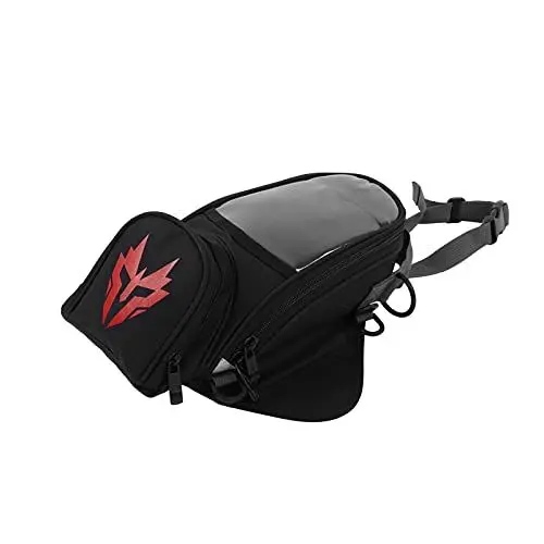 Produktbild: Aramox Tanktasche Motorrad, Motorrad Benzin Tanktasche Touchscreen Funktion Verstellbarer Riemen Wasserdichtes Oxford Gewebe Universal(rot)