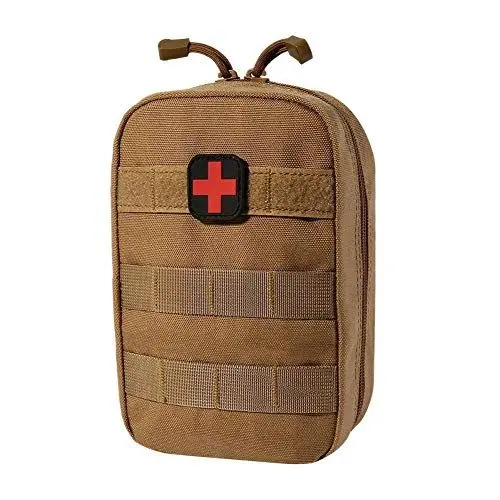 Produktbild: Aranticy Erste Hilfe Tasche, Taktische Gürteltasche MOLLE EDC Tasche Medizinische Notfalltasche Erste Hilfe Set Koffer First Aid Kit Medical Survival Bags Utility Pouch für Haus Auto Sport Outdoor
