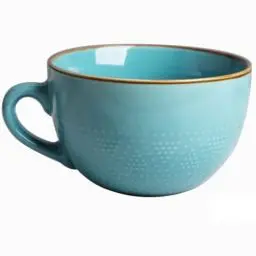 Produktbild: Arawat Große Tasse 700ml Tee Tassen Gross Keramik Cappuccino Tassen Groß Jumbotasse Suppenschüssel mit Henkel Groß Kaffeetasse Müslischalen mit Löffe Kaffee Tee Müsli Becher Tasse Porzellan