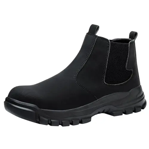 Produktbild: Stahlkappenschuhe Herren Feuerwehrstiefel Arbeitsschuhe Herren Winter Arbeitsschuhe Herren Sicherheitsschuhe S3 Winter Boots Men Herren Sicherheitsschuhe Leicht