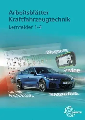 Produktbild: Arbeitsblätter Kraftfahrzeugtechnik Lernfelder 1-4