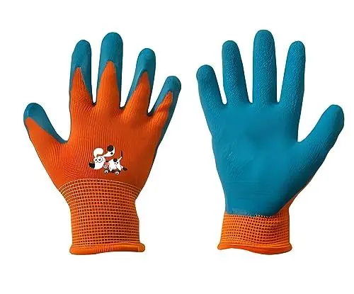 Produktbild: Arbeitshandschuhe für Kinder (4-6 Jahre) - Schutzhandschuhe, Gartenhandschuhe, Kinderhandschuhe Garten, Gartenarbeit Handschuhe - Schnittfest, Schaumlatex, langlebig und sicher, ideal für Kleinkinder
