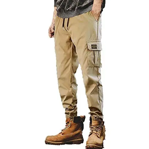Produktbild: Arbeitshose Herren Arbeitshosen Männer mit vielen Taschen und extra verstärktem Bundhose mit Kniepolster-Taschen Cargohose Cargo Hose Herren Grau Cargohose Ripstop Herren Cargo Hose kurz schwarz