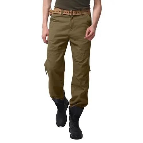 Produktbild: Arbeitshose für Herren - Premium Bundhose mit vielen Taschen und verstärkten Kniepartien - für Handwerk, Produktion und Baugewerbe Cargo Hose Männer Hosengroesse Tabelle Hose Herren 3/4 Jeans