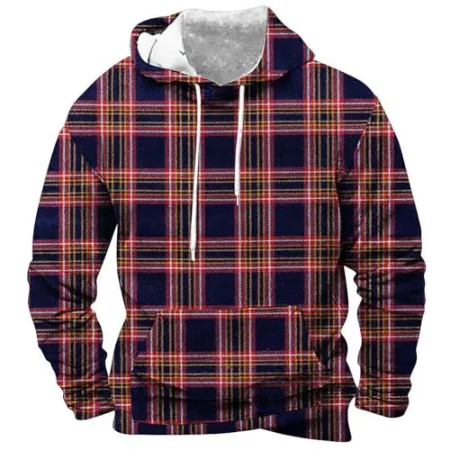 Produktbild: Arbeitsjacke Herren Oversized Hoodie Herren Langarmshirts für Herren dünner Pullover Herren lässige Langarm-Fleece-Pullover Streetwear Oversize Sweatshirt Herren XXXL Hoodie leinenjacke Herren Sommer