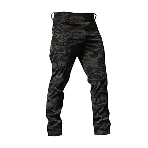 Produktbild: Herren Multi Taschen wasserdichte Abriebfeste Hose Outdoor Militärische Taktische Hose Freizeit Schnelltrocknende Arbeitshose Wandern Jagd Hosen Multi XL