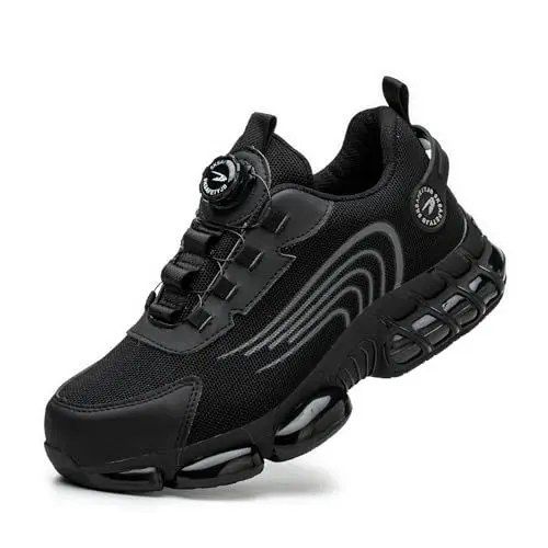 Produktbild: Arbeitsschuhe Herren Damen Sicherheitsschuhe Stahlkappenschuhe Sportlich Atmungsaktiv rutschfeste Safety Shoes Black 44 EU