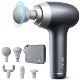 Produktbild: arboleaf Massagepistole Massage gun Tiefengewebe, Muskelmassagepistole zur Schmerzlinderung mit 5 Aufsätzen & 5 Stufen Leistungsstarke Ganzkörper Muskel Massage und Entspannung mit Koffer