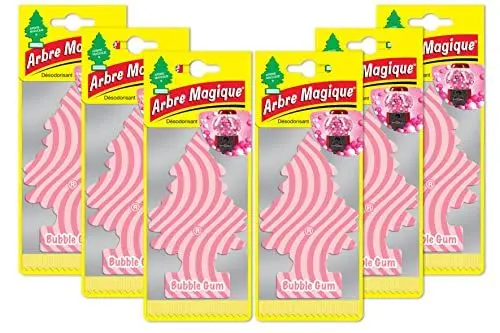 Produktbild: Arbre Magique 6er-Set Kiefern-Kaugummi-Lufterfrischer Superlanganhaltender Duft für Auto, Haus, Büro, etc.
