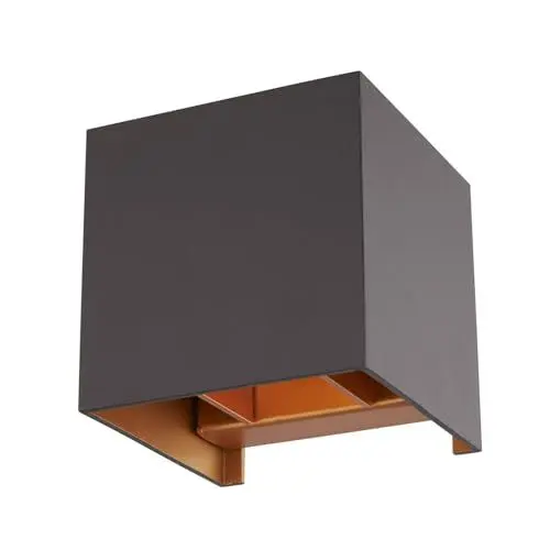 Produktbild: Arcchio Wandlampe Schwarz Gold, Wandleuchte innen indirektes Licht Up and Down Leuchte Wandbeleuchtung Wohnzimmer 1x G9 max. 5W ohne Leuchtmittel