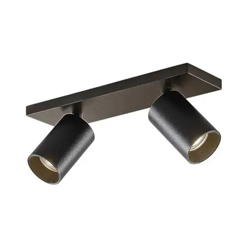 Produktbild: Arcchio Wandstrahler, Deckenstrahler 350° drehbar 90° schwenkbar Wandspot Deckenspot Wandlampe Deckenlampe 2x GU10 ohne Leuchtmittel Strahler Spot
