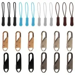 Produktbild: Arcjunys Reißverschluss Zipper für Reißverschluss Abnehmbar Reißverschluss Zieher Metall Reissverschluss Zipper Pull Reißverschluss Anhänger für Jacken Rucksäcke Jacken Koffer 24 Stück