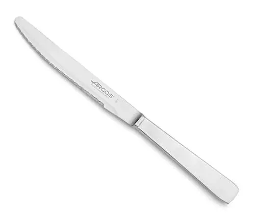 Produktbild: Arcos Tischmesser Serrado - Edelstahl Monoblock, 125 mm Klinge, Ergonomischer Griff, Perfekt für Esszimmer, Serie Tischmesser
