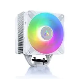 Produktbild: ARCTIC Freezer 36 A-RGB - CPU Kühler mit Push-Pull & ARGB Beleuchtung für Intel & AMD, Single-Tower, 2 druckoptimierte 120 mm P-Lüfter, Hydrodynamisches Gleitlager, 200–2000 RPM, inkl. MX-6 - Weiß