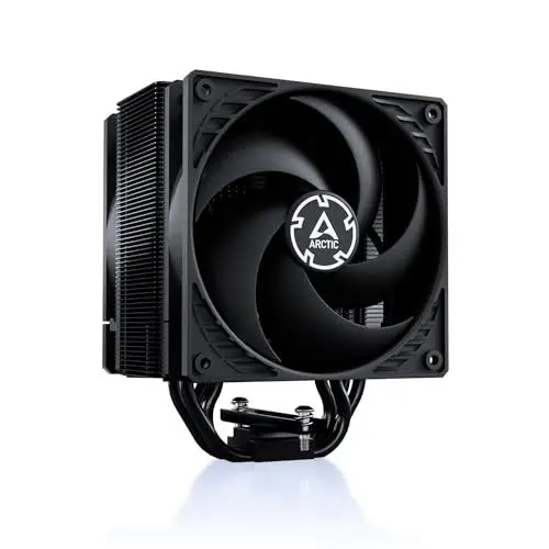 Produktbild: ARCTIC Freezer 36 (schwarz) - CPU Kühler mit Push-Pull für Intel & AMD, Single-Tower, Zwei druckoptimierte 120 mm P-Lüfter, Hydrodynamisches Gleitlager, 200–1800 RPM, inkl. MX-6 Wärmeleitpaste