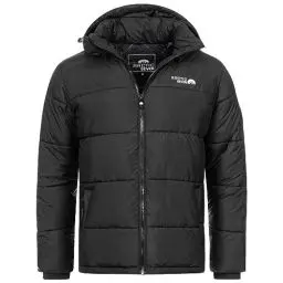 Produktbild: Arctic Seven Herren Winter Stepp Jacke gesteppte Winterjacke warm Kapuze AS-333 (AS-333 -Schwarz-Gr.M)