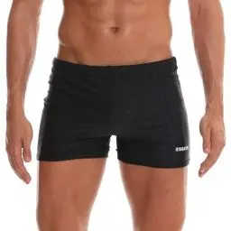 Produktbild: Arcweg Badehose Herren Eng Kurz Badeshorts mit Tunnelzug Elastische Schwimmhose mit herausnehmbarem Pad Wassersport Kurze Hose UV Schutz Schwimmwear Schwarz XXL（EU