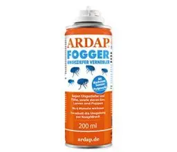 Produktbild: ARDAP Fogger 200ml - Effektiver Vernebler zur Ungeziefer- & Flohbekämpfung für Haushalt & Tierumgebung - für Räume bis 60m² - Wirksamer Schutz für bis zu 6 Monate