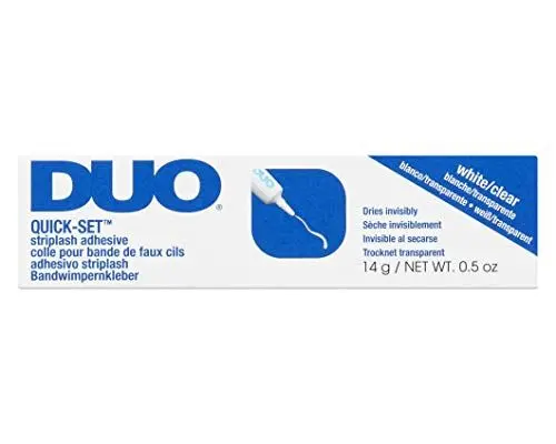 Produktbild: ARDELL DUO Wimpernkleber Transparent (14gr) mit Schnelltrocken-Formel & extra starkem Halt für falsche Wimpern zum Kleben | Das Original der Wimpernverlängerung | Quickset Clear, Tube & wasserfest
