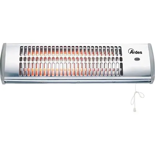 Produktbild: Ardes AR437B Quarz-Wandherd mit 2 Heizelementen und 2 Leistungen, 1200 W, silberfarben Silber 1