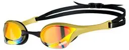 Produktbild: arena Cobra Ultra Swipe Mirror Unisex Race Schwimmbrille für Erwachsene, Taucherbrille mit Gebogenen Spiegelgläsern, Anti-Beschlag, UV-Schutz, 5 Austauschbare Nasenstege