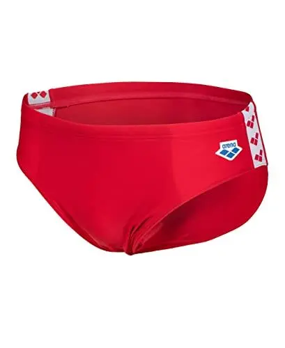 Produktbild: ARENA Herren Icons Badehose, Rot/Ausflug, einfarbig (Getaway Solids), 28