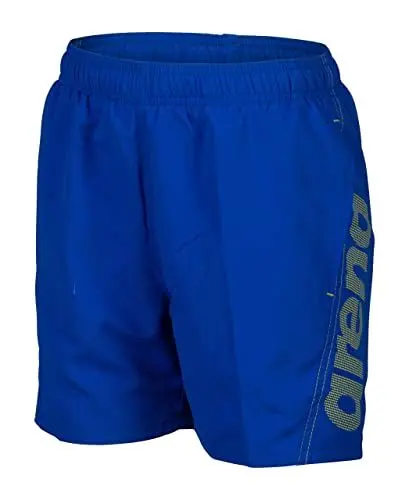 Produktbild: ARENA Jungen Fundamentals Logo Jr Boxer Swim Trunks, Neon Blue-soft Green, 152 EU
