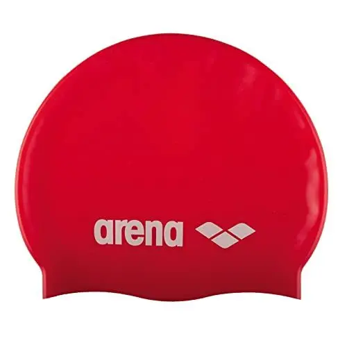 Produktbild: ARENA Unisex Classic Badekappen, Red-White (44), Einheitsgröße EU