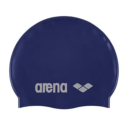 Produktbild: ARENA Unisex – Erwachsene Classic Silicone Badekappe, Denim-Silver (71), NS EU