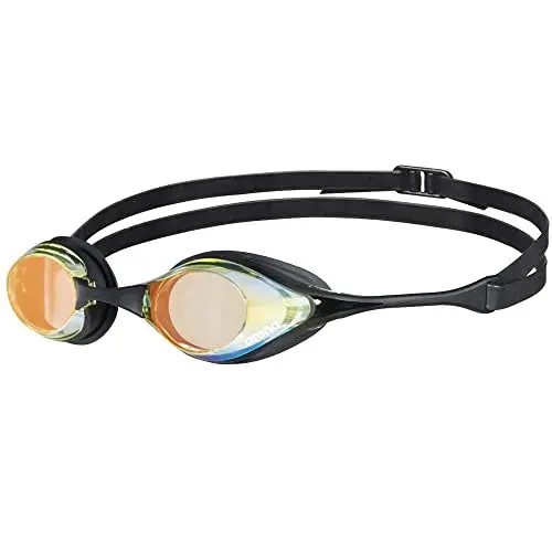 Produktbild: arena Cobra Original Swipe Mirror Unisex-Wettkampfbrille für Erwachsene, Schwimmbrille mit Verspiegelten Gläsern, Anti-Beschlag, UV-Schutz, 4 Austauschbare Nasenstege
