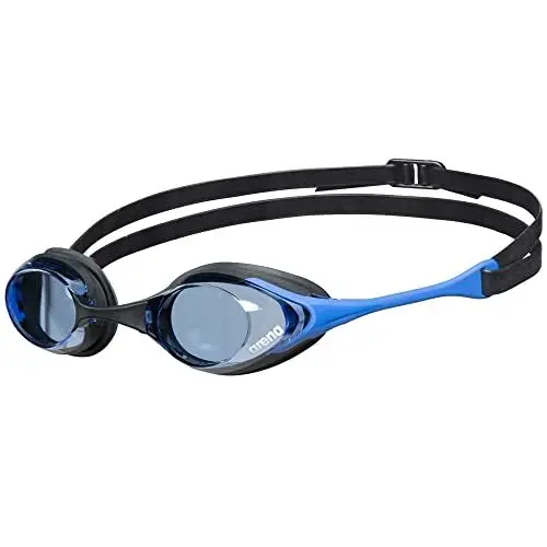 Produktbild: arena Cobra Original Swipe Unisex-Wettkampfbrille für Erwachsene, Schwimmbrille mit Anti-Beschlag-Gläsern, UV-Schutz, 4 Austauschbare Nasenstege, Lightblue-Blue