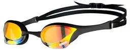 Produktbild: arena Cobra Ultra Swipe Mirror Unisex Race Schwimmbrille für Erwachsene, Taucherbrille mit Gebogenen Spiegelgläsern, Anti-Beschlag, UV-Schutz, 5 Austauschbare Nasenstege