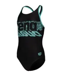 Produktbild: Arena Mädchen Girl's Shaking V Back One Piece Swimsuit, Blue China-Soft Green, 164 EU