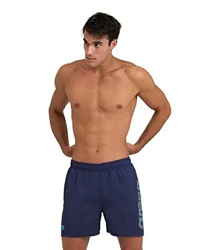 Produktbild: ARENA Herren Fundamentals Logo Boxer Swim Trunks, Navy-turquoise, XL EU