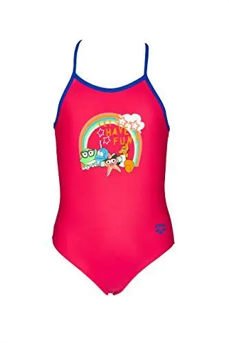 Produktbild: ARENA Mädchen Badeanzug Mädchen Sonnenschutz Badeanzug Awt, Freak Rose-Neon Blue, 92, 002046