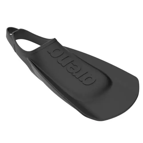 Produktbild: Arena Schwimmflossen für Erwachsene, Unisex, für Erwachsene, bequem, leicht, für Damen und Herren, Silikon, Kurze Klinge, offene Ferse, Schwarz, Größe 39-40