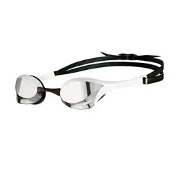 Produktbild: arena Cobra Ultra Swipe Mirror Unisex Race Schwimmbrille für Erwachsene, Taucherbrille mit Gebogenen Spiegelgläsern, Anti-Beschlag, UV-Schutz, 5 Austauschbare Nasenstege