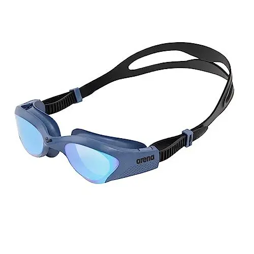 Produktbild: arena The One Mirror Schwimmbrille für Erwachsene, Unisex-Schwimmbrille Mit Breiten Verspiegelten Linsen, UV-Schutz, Selbstregulierender Nasensteg, Orbit-Proof-Dichtungen, Anti-Beschlag-Beschichtung