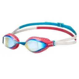 Produktbild: arena Air-Speed Mirror Unisex-Schwimmbrille für Erwachsene, Taucherbrille mit Breiten Gläsern, Anti-Beschlag, UV-Schutz, 3 Austauschbare Nasenstege, Air Seals