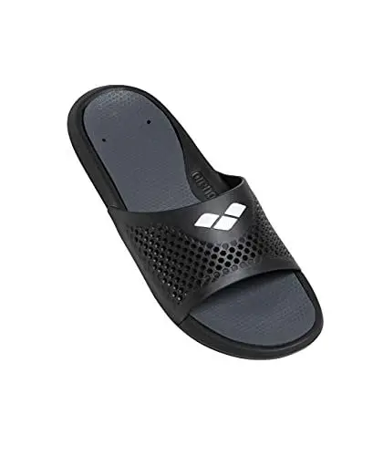 Produktbild: ARENA Bruno Unisex Badeschuhe Herren und Damen, Badelatschen für Schwimmbad und Strand, Badeschlappen mit Ablauflöchern und Ausgezeichneter Haftung auf Nassen Oberflächen