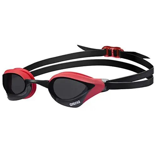 Produktbild: arena Cobra Core Swipe Unisex-Wettkampfbrille für Erwachsene, Schwimmbrille mit Gebogenen Gläsern, Anti-Beschlag, UV-Schutz, 5 Austauschbare Nasenstege, Clear-Shark-Grey