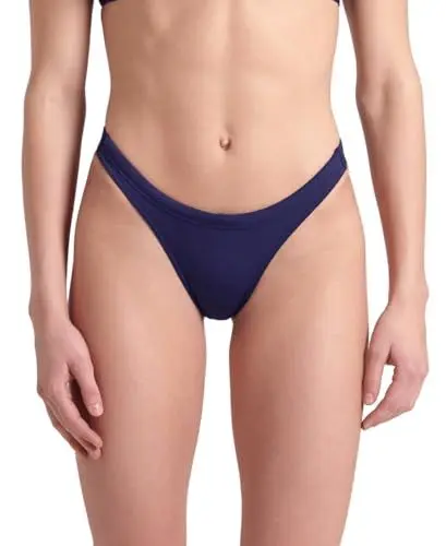 Produktbild: arena Damen Solid MaxLife Bikini Bottoms Badehosen Slip, Navy-White, 36 EU