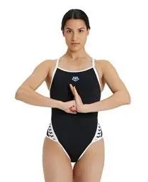 Produktbild: ARENA Damen Icons Super Fly Badeanzug, Black-white, 38 EU
