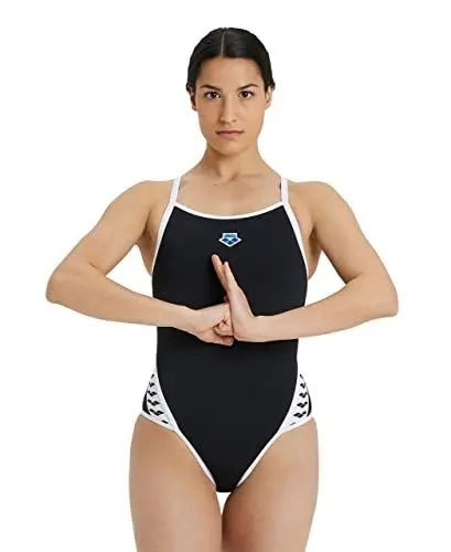Produktbild: ARENA Damen Icons Super Fly Badeanzug, Black-white, 38 EU