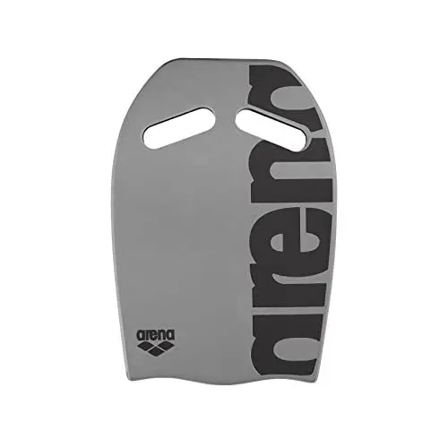 Produktbild: arena Kickboard Swim Board, Schwimmbad-Trainingszubehör, Schwimmbrett mit Vorgeformten Öffnungen, Mehrere Griffmöglichkeiten, 100% EVA, PVC-frei, Silver (50)